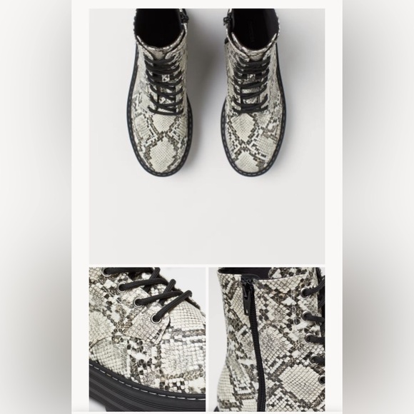 H&M snake skin platform boots - Picture 2 of 9